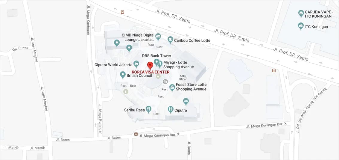 visa center location map